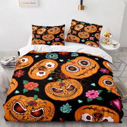 Cinco de mayo style pumpkin Halloween Bedding Set Gift For Your Girlfriend Boyfriend Gift For Love Gift For Friend Best Valentine Present Holiday Gift