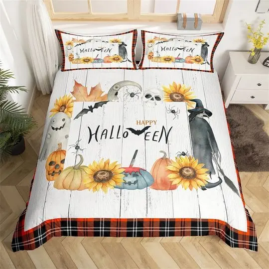Happy Halloween Bedding SetsGift For Your Girlfriend Boyfriend Gift For Love Gift For Friend Best Valentine Present Holiday Gift
