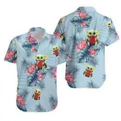 Baby Yoda Aloha Disney Summer Hawaiian Shirt Gift For Your Girlfriend Boyfriend Gift For Love Gift For Friend Best Valentine Present Holiday Gift