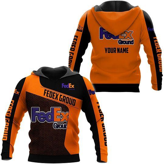Fedex Express Hoodie 3d custom name gift for Delivery Driver