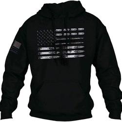 Mens Hoodie Long Sleeve American Flag Vintage Bullet Graphic Drawstring Hooded Pullover Sweatshirts