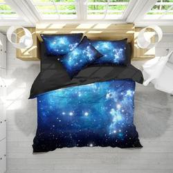 Blue Galaxy Bedding Set, Nebula GalaxyGift For Your Girlfriend Boyfriend Gift For Love Gift For Friend Best Valentine Present Holiday Gift