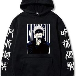Japanese Anime Jujutsu Satoru Hoodie Pullover Tops Sweatshirt