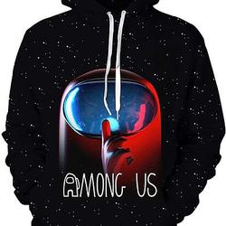 Boys Girls Fashion 3D Printed Long Sleeve Pullover Hoodies Hooded Sweatshirts