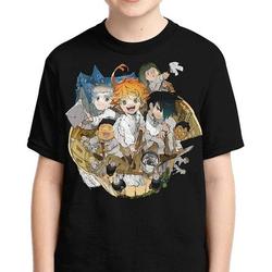 The Promised Neverland Boys Short-Sleeved T-Shirt 3D Printing Cartoon Fashion Youth Short-Sleeved Casual Shirt Anime Girl Meaningful Gift For Family Gift For Boyfriend Valentine Gift