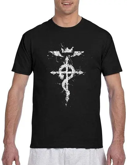 Fullmetal Alchemist Men 3D Full Print Short Sleeve T-Shirt Meaningful Gift For Family Gift For Boyfriend Valentine Gift