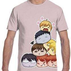 Ouran Mochi Men 3D Full Print Short Sleeve T-Shirt Meaningful Gift For Family Gift For Boyfriend Valentine Gift