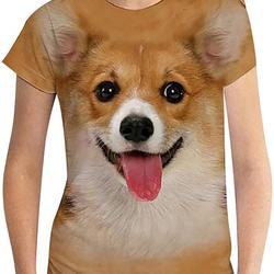 Cute Tops 3D Dog Printed T-Shirts Meaningful Gift For Family Gift For Boyfriend Valentine Gift