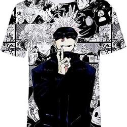 Men's Japanese Anime T-Shirt,Jujutsu Kaisen Meaningful Gift For Family Gift For Boyfriend Valentine Gift