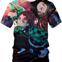 Demon Slayer Mens Anime T-Shirt 3D Meaningful Gift For Family Gift For Boyfriend Valentine Gift
