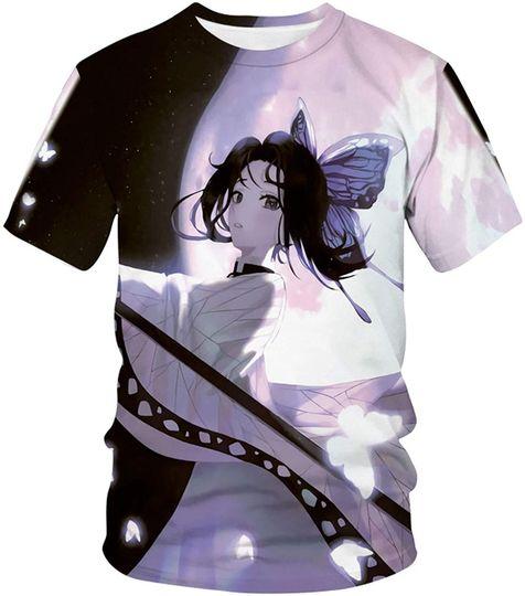 Demon Slayer T-Shirt 3D Printed Tsuyuri Kanao Meaningful Gift For Family Gift For Boyfriend Valentine Gift
