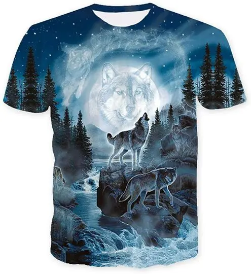 Mens 3D Pattern T-Shirts Top Tees Meaningful Gift For Family Gift For Boyfriend Valentine Gift