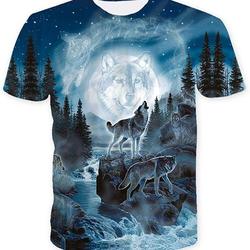 Mens 3D Pattern T-Shirts Top Tees Meaningful Gift For Family Gift For Boyfriend Valentine Gift