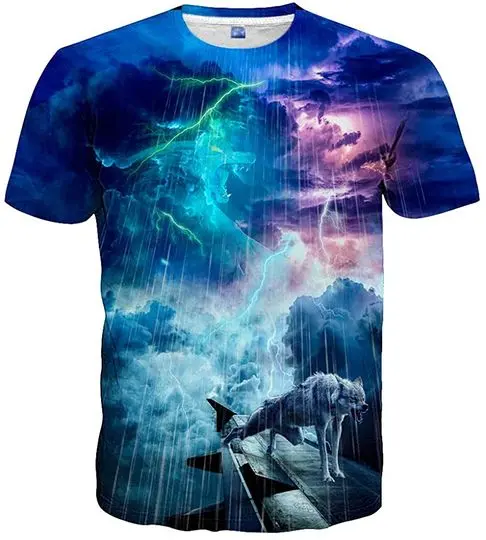 3D Graphic Colorful T-Shirts Meaningful Gift For Family Gift For Boyfriend Valentine Gift