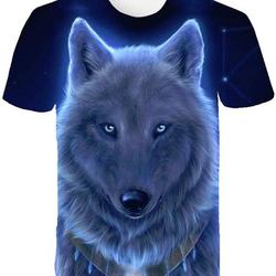 Unisex 3D Print Shirts Animal Wolf Tees Meaningful Gift For Family Gift For Boyfriend Valentine Gift