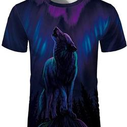 Wild Animal Lion Wolf Tiger 3D Print T Shirt Meaningful Gift For Family Gift For Boyfriend Valentine Gift