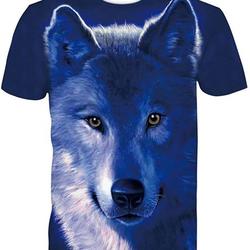 Men's Wolf Graphic 3D Print T-Shirt Meaningful Gift For Family Gift For Boyfriend Valentine Gift