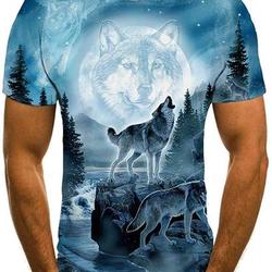 Wolf Shirts for Men Women 3D Print Wolves Animal Meaningful Gift For Family Gift For Boyfriend Valentine Gift