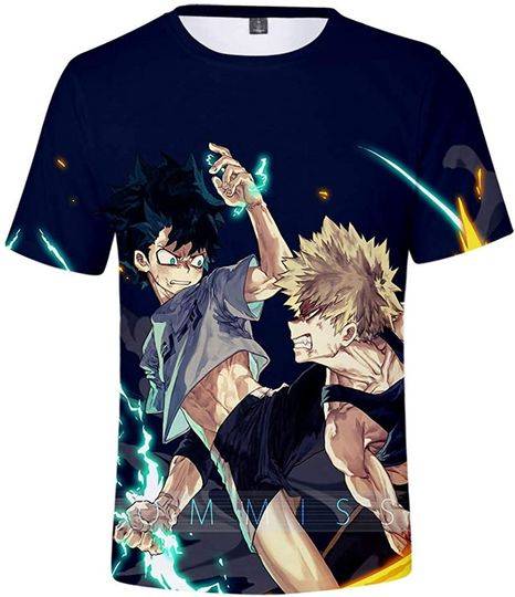 Men's My Hero Academia 3D Japanese Anime T-Shirt Meaningful Gift For Family Gift For Boyfriend Valentine Gift