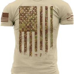 Grunt Style Outdoors Camo Flag Men's T-Shirt Meaningful Gift For Family Gift For Boyfriend Valentine Gift