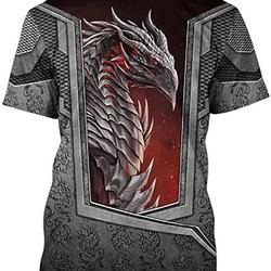 ���������3D All Over Print Dragon in Chinese Casual T-Shirt Meaningful Gift For Family Gift For Boyfriend Valentine Gift