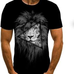 Men's Lion Graphic 3D Printed T-Shirt Meaningful Gift For Family Gift For Boyfriend Valentine Gift