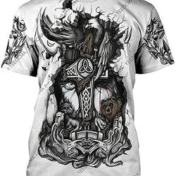 The Ravens of Viking 3D All Over Printed T-Shirt Meaningful Gift For Family Gift For Boyfriend Valentine Gift