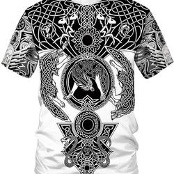 Unisex 3D Cool Vikings Tattoo Norse Mythology Meaningful Gift For Family Gift For Boyfriend Valentine Gift
