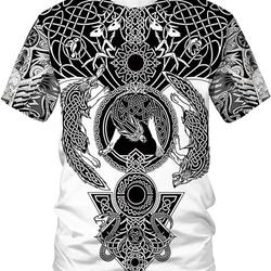 Men's Vikings Norse Mythology Short Sleeve Meaningful Gift For Family Gift For Boyfriend Valentine Gift