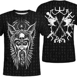 Odin Raven Raven Vegvisir Viking T-Shirt Meaningful Gift For Family Gift For Boyfriend Valentine Gift