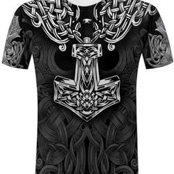 Fashion Men T Shirt Viking Dragon Tattoo 3D Meaningful Gift For Family Gift For Boyfriend Valentine Gift
