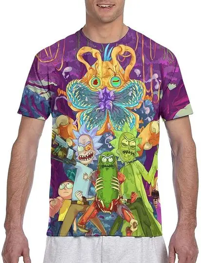Rick and Morty Men's Shirt Meaningful Gift For Family Gift For Boyfriend Valentine Gift