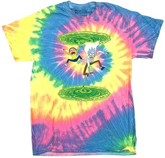 Rick and Morty Falling Portal to Portal Adult T-Shirt Meaningful Gift For Family Gift For Boyfriend Valentine Gift