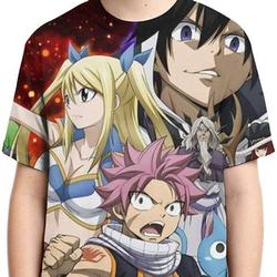 Fairy Tail Boys Girls Tshirts 3D Meaningful Gift For Family Gift For Boyfriend Valentine Gift