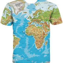 Men World Map T-Shirt Meaningful Gift For Family Gift For Boyfriend Valentine Gift