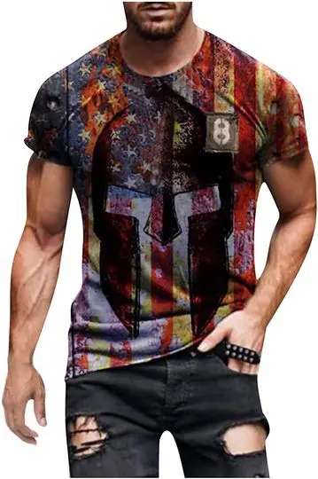 American Flag Independence Day 3D T Shirts Meaningful Gift For Family Gift For Boyfriend Valentine Gift
