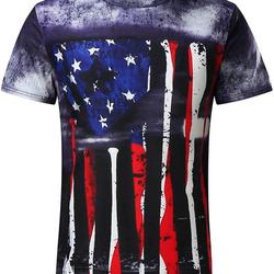 American Flag 3D Independence Day Retro T Shirts Meaningful Gift For Family Gift For Boyfriend Valentine Gift