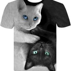 Volanic Unisex Stylish 3D Printed Graphic Short Sleeve T-Shirts for Women Men Meaningful Gift For Family Gift For Boyfriend Valentine Gift