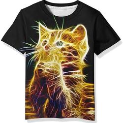 Linnhoy Kid Shirts 3D Graphic Printed Tees for Boys and Girls 6-16 Years Meaningful Gift For Family Gift For Boyfriend Valentine Gift