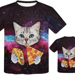 Jaikhar 3D T-Shirt for Kids, Unisex Graphic Printed T-Shirts, Short Sleeve Cool Summer Tees Boys Girls for 6-16 Years Meaningful Gift For Family Gift For Boyfriend Valentine Gift