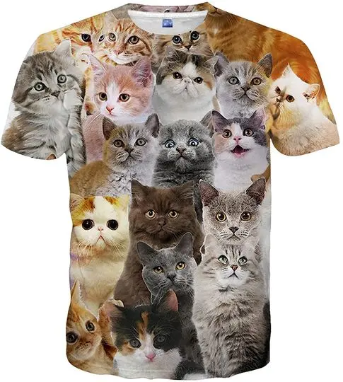 YAJOOEY Unisex Casual 3D Print Short Sleeve T-Shirt Tees Meaningful Gift For Family Gift For Boyfriend Valentine Gift
