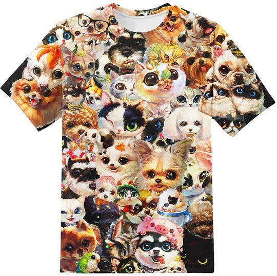 YAJOOEY Boys Girls Kids Tee Shirt 3D Print Graphic Short Sleeve Shirt for Kids 6-16 Years Meaningful Gift For Family Gift For Boyfriend Valentine Gift