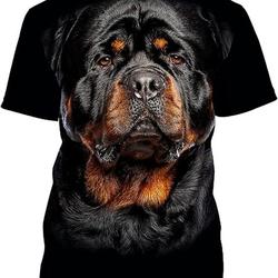 Rottweiler Face Black Graphic 3D Printed Tshirt Tees for Rottie Dog Owners Women Men Adults Meaningful Gift For Family Gift For Boyfriend Valentine Gift