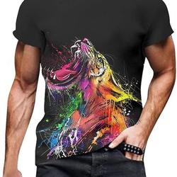 3D Print Fashion Mens T Shirt Muscle Shirts Workout Tee Casual Training Fitness Top Meaningful Gift For Family Gift For Boyfriend Valentine Gift