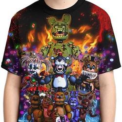 3D Tshirt, Crew Neck Short Sleeve Tee Polyester Shirts for Boys Girls Youth Meaningful Gift For Family Gift For Boyfriend Valentine Gift