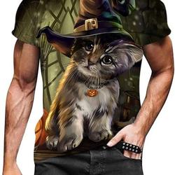 Fashion Animal Graphic T Shirt for Men,3D Printed Color Tee Short-Sleeved Casual Cool Tops Meaningful Gift For Family Gift For Boyfriend Valentine Gift