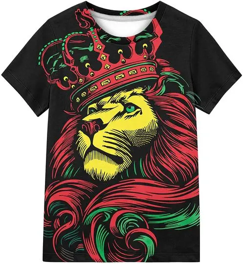 Kayolece Kid T-Shirts 3D Colorful Graphic Printed Shirts Tees for Boys and Girls 6-16 Years Meaningful Gift For Family Gift For Boyfriend Valentine Gift