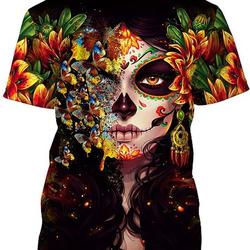Men's 3D Graphic Printing Skeleton Shirt Bare Bone Skull Pile T Shirt Meaningful Gift For Family Gift For Boyfriend Valentine Gift