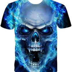 Galaxy T Shirts for Men 3D Printed Skull T-Shirts Short Sleeve Tee Meaningful Gift For Family Gift For Boyfriend Valentine Gift