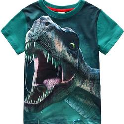 Dinosaur Short Sleeve T-Shirt Top Tee Size 2-10 Meaningful Gift For Family Gift For Boyfriend Valentine Gift
